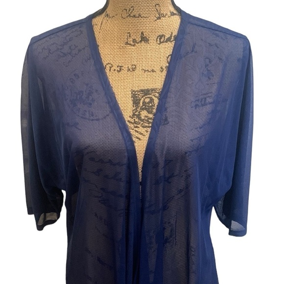 LULAROE Sheer Navy Lindsay Kimono Cover NWOT‎ Size S - Picture 2 of 7